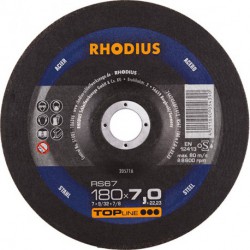 Disque de coupe RS67 180 x 7,0mm Acier Rhodius(Par 10)