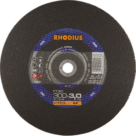 Disque de coupe FT30 300 x 3,0mm  Rhodius(Par 25)