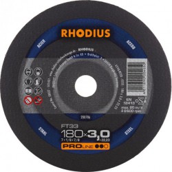 Disque de coupe FT33 180 x 3,0mm  Rhodius(Par 25)