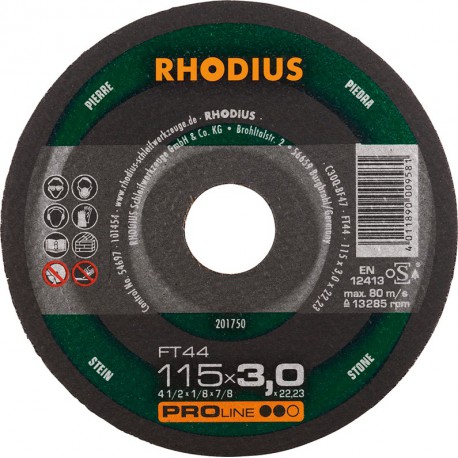 Disque de coupe FT44 115 x 3,0mm  Rhodius(Par 25)