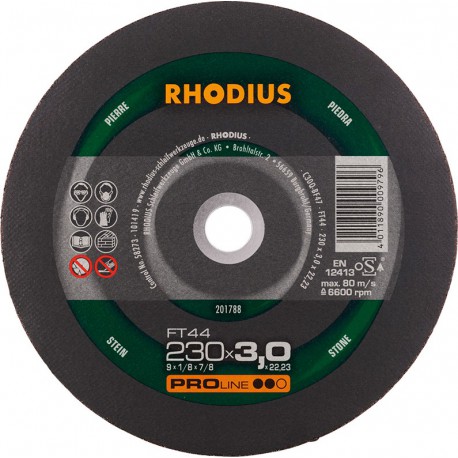 Disque de coupe FT44 230 x 3,0mm  Rhodius(Par 25)