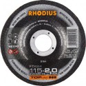 Disque de coupe FTK24 115 x 2,0mm coudé Rhodius(Par 25)