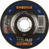 Disque de coupe FTK33 115 x 3,0mm coudé Rhodius(Par 25)