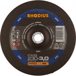 Disque de coupe FTK33 230 x 3,0mm coudé Rhodius(Par 25)
