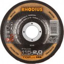 Disque de coupe FTK38 115 x 2,0mm coudé Rhodius(Par 25)