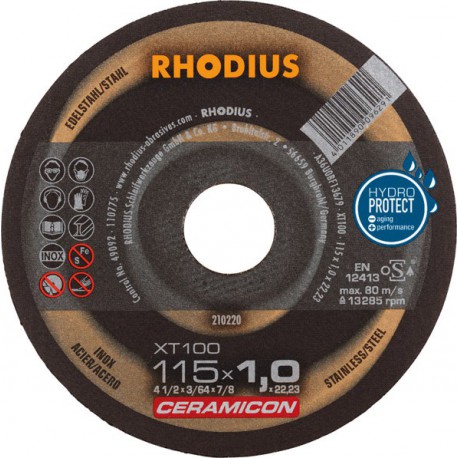 Disque de coupe XT100 115 x 1,0mm  Rhodius(Par 25)