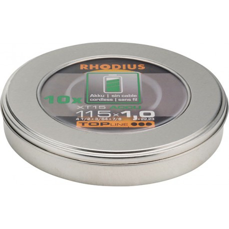 Disque de coupe XT15 ACCU 115 x 1,0mm  Rhodius(Par 10)