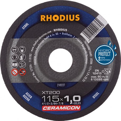 Disque de coupe XT200 115 x 1,0mm  Rhodius(Par 25)