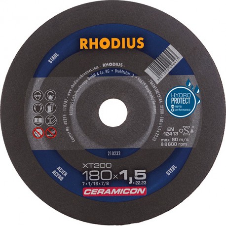 Disque de coupe XT200 180 x 1,5mm  Rhodius(Par 25)