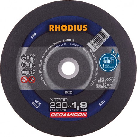 Disque de coupe XT200 230 x 1,9mm  Rhodius(Par 25)