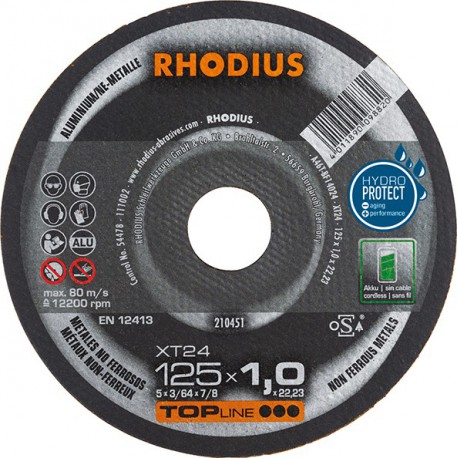Disque de coupe XT24 125 x 1,0mm  Rhodius(Par 50)