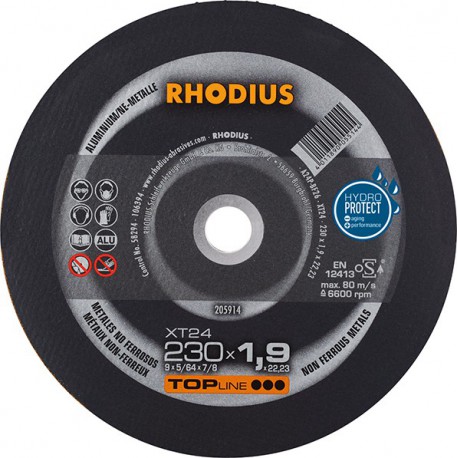 Disque de coupe XT24 230 x 1,9mm  Rhodius(Par 25)