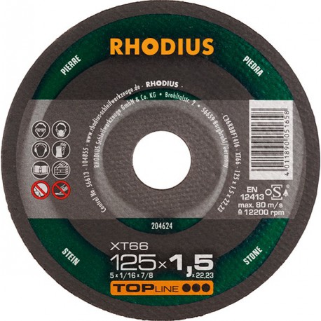 Disque de coupe XT66 125 x 1,5mm  Rhodius(Par 50)