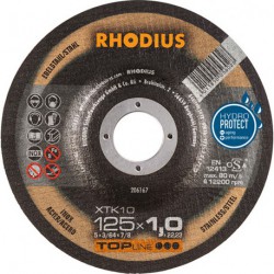 Disque de coupe XTK10 125 x 1,0mm coudé Rhodius(Par 50)