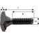 Vis rhombus pour rainures en T, Larg. : de rainure : 18 mm, Ø de filetage x Long. d x l M16 x 63 mm, Larg. : a 17,7 mm, Long. filetage b : 45 mm