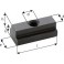 Ecrou pour rainures en T, modèle long, d x rainure en T : M8 x 10, Cote a 9,7 mm, Cote e 15 mm, Cote l : 30 mm, Cote h : 12 mm, Cote k : 6 mm