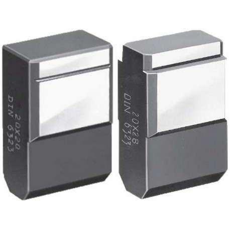 Coulisseau libre, Cote nominale des rainures sur les machines : 12 mm, Cote nominale des rainures sur les montures 20 mm, Hauteur 14,0 mm