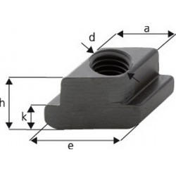 Tasseau losange DIN510 M12x14mm FORMAT 1 PCS