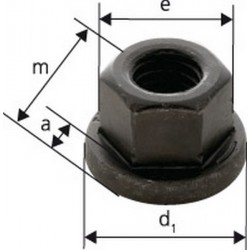 Écrou six pans DIN6331 M12 forgé FORMAT 1 PCS