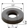 Rondelle à rotule concave forme G, Pour vis : M24, Ø d'alésage d1 28 mm, Ø extérieur d5 60 mm, Hauteur h4 : 10 mm, Rayon (r) : 32 mm