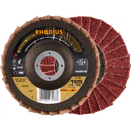 Disque à lamelle VLS 125mm medium Rhodius(Par 10)
