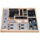 Assortiments d'outils de serrage, d x rainure en T : M16 x 18 mm, Supports de serrage universels 4 x T. 2, 4 x T. 3