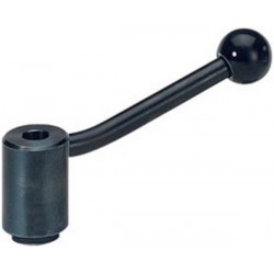 Ecrou à levier réglable, Taille : M12, Long. levier 135 mm, Ø 33 mm, Hauteur de boulon : 48 mm