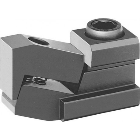 Tendeur de table plat «Mini-Bulle», Rainure : 16 mm, H minimum 2,5 mm, H maximum 17,0 mm, B : 25 mm, C : 2,5 mm, H1 : 15 mm, L : 68 mm, X : 6 mm