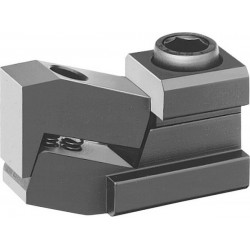 Tendeur de table plat «Mini-Bulle», Rainure : 22 mm, H minimum 4,5 mm, H maximum 21,5 mm, B : 35 mm, C : 3,0 mm, H1 : 20 mm, L : 89 mm, X : 9 mm