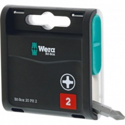 Assortiment embout 20H avec 20 unités Bits PH2x25mm Wera