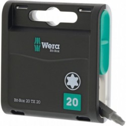 Assortiment embout 20H avec 20 unités Bits T20x25mm Wera