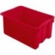 Bac rangement 45 l 600x400x250 mm rouge