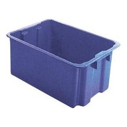 Bac rangement 60 l 650x450x280 mm bleu