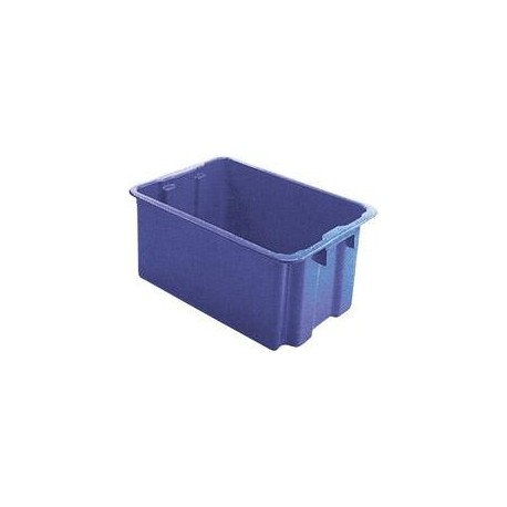 Bac rangement 60 l 650x450x280 mm bleu
