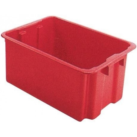 Bac rangement 60 l 650x450x280 mm rouge