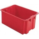 Bac rangement 60 l 650x450x280 mm rouge