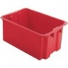 Bac rangement 60 l 650x450x280 mm rouge