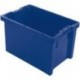 Bac rangement 65 l 600x400x350 mm bleu
