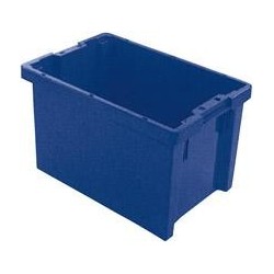 Bac rangement 65 l 600x400x350 mm bleu