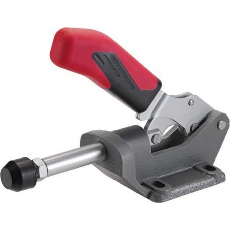 Sauterelle à tige coulissante lourde, Taille : 5, Capacité du piston F1 10 kN, Capacité du piston F2 10 kN, Hauteur totale : 134 mm, Long. totale : 245 mm