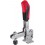 Sauterelle à serrage vertical et embase horizontale type 6800 NI, Taille : 0, Force de rétention F1 0,5 kN, Force de rétention F2 0,7 kN