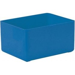 Boite rangement 106x80x54 mm bleu