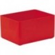 Boite rangement 106x80x54 mm rouge