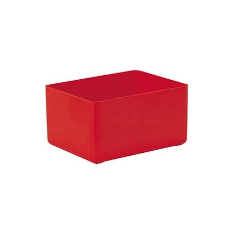 Boite rangement 106x80x54 mm rouge