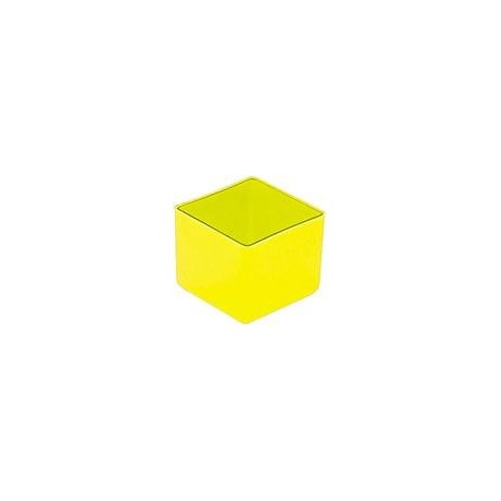 Boite rangement 49x49x40 mm jaune