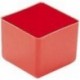 Boite rangement 49x49x40 mm rouge