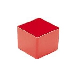Boite rangement 49x49x40 mm rouge