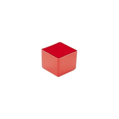 Boite rangement 49x49x40 mm rouge