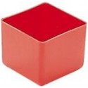 Boite rangement 49x49x40 mm rouge