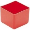 Boite rangement 49x49x40 mm rouge